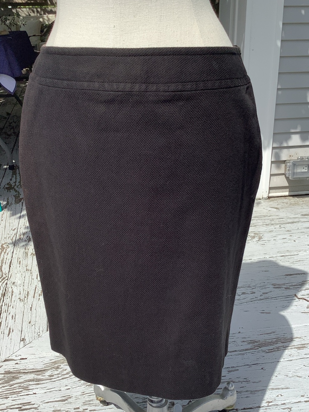 Stretch Cotton Pique Skirt